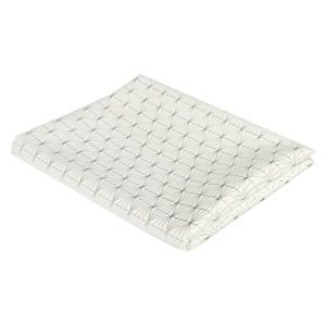 OBRUS 140×250 cm Geometric Dore biały W SREBRNE WZORY 382256 OBRUS 140×250 cm Geometric Dore biały W SREBRNE WZORY 382256