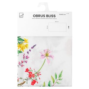 Obrus Dekoracyjny Plamoodporny BLISS 130×180 cm Biały w kwiaty 942313 Obrus Dekoracyjny Plamoodporny BLISS 130×180 cm Biały w kwiaty 942313