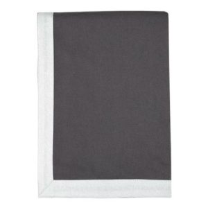Obrus DUO 140×240 cm Szaro-srebrny Nowoczesny Bawełniany 645881 Obrus DUO 140×240 cm Szaro-srebrny Nowoczesny Bawełniany 645881