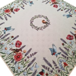 Obrus Na Stół 100X100 Cm Ozdobny Dekoracyjny Ptaszki 567835 Obrus Na Stół 100X100 Cm Ozdobny Dekoracyjny Ptaszki 567835