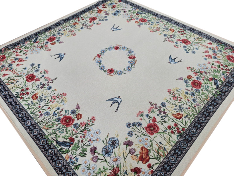 Obrus Na Stół 100X100 Cm Ozdobny Dekoracyjny Rondine 567829
