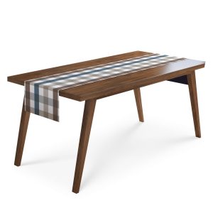 Obrus na stół BIEŻNIK 45×140 Kratka 229386 Obrus na stół BIEŻNIK 45×140 Kratka 229386