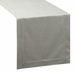 Obrus na stół Bieżnik MELINDA 40×140 cm srebrny listwa 410950 Obrus na stół Bieżnik MELINDA 40×140 cm srebrny listwa 410950