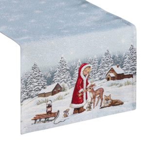 Obrus na stół Bieżnik świąteczny 1154 45×140 cm gobelin 410951 Obrus na stół Bieżnik świąteczny 1154 45×140 cm gobelin 410951