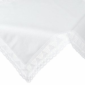 Obrus NATALY bawełniany biały 85×85 cm koronka elegancki 925442 Obrus NATALY bawełniany biały 85×85 cm koronka elegancki 925442