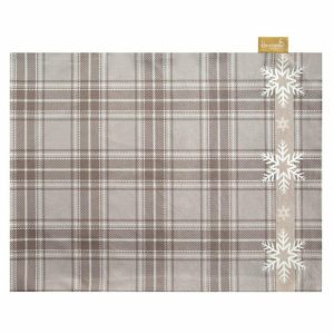 Obrus podkładka świąteczny 30×40 Holly beżowy komplet 4 szt. 755350