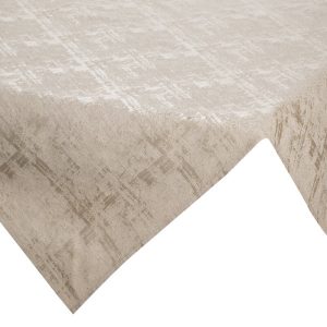 Obrus serweta 85×85 Colette beżowa z efektem przecierania 990365 Obrus serweta 85×85 Colette beżowa z efektem przecierania 990365