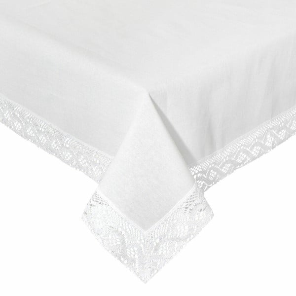Obrus SUSAN bawełna biały 140x180 cm koronka elegancki 925450