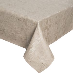 Obrus z efektem przecierania COLETTE 140X220 beżowy 1021257 Obrus z efektem przecierania COLETTE 140X220 beżowy 1021257