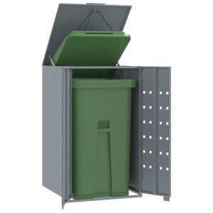 Obudowa Na Kosz Na Śmieci, Pojedyncza, Szara, 69X79X117 Cm 310309 Obudowa Na Kosz Na Śmieci, Pojedyncza, Szara, 69X79X117 Cm 310309