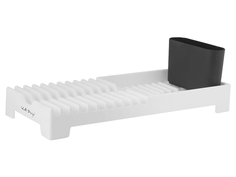 Ociekacz na naczynia Livio duo plastikowy czarno-biały 47307