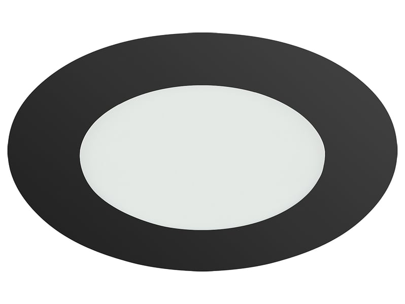 Oczko Wafel LED ze zmienną barwą światła czarne 761656