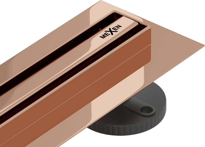Odpływ liniowy Mexen Flat Slim 360 różowe złoto 100 cm 1 szt 711915