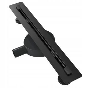 Odpływ liniowy pod płytkę 50 cm stal syfon Luno czarny 346051