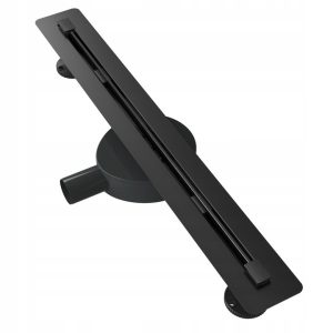 Odpływ liniowy pod płytkę 60 cm stal syfon Luno czarny 346056