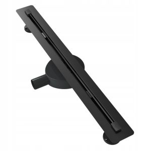 Odpływ liniowy pod płytkę 70 cm stal syfon Luno czarny 346063
