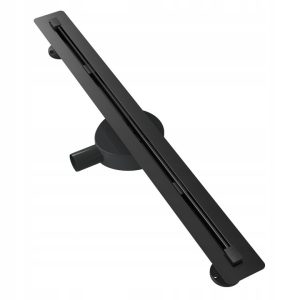 Odpływ liniowy pod płytkę 80 cm stal syfon Luno czarny 346061