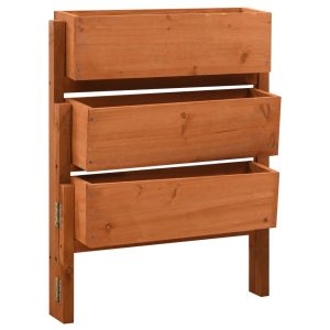 Ogrodowa donica składana pomarańczowa 60x14x75 cm jodła 932953 Ogrodowa donica składana pomarańczowa 60x14x75 cm jodła 932953
