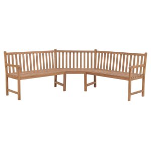 Ogrodowa ławka narożna, 185x185x90 cm, lite drewno tekowe 562827 Ogrodowa ławka narożna, 185x185x90 cm, lite drewno tekowe 562827
