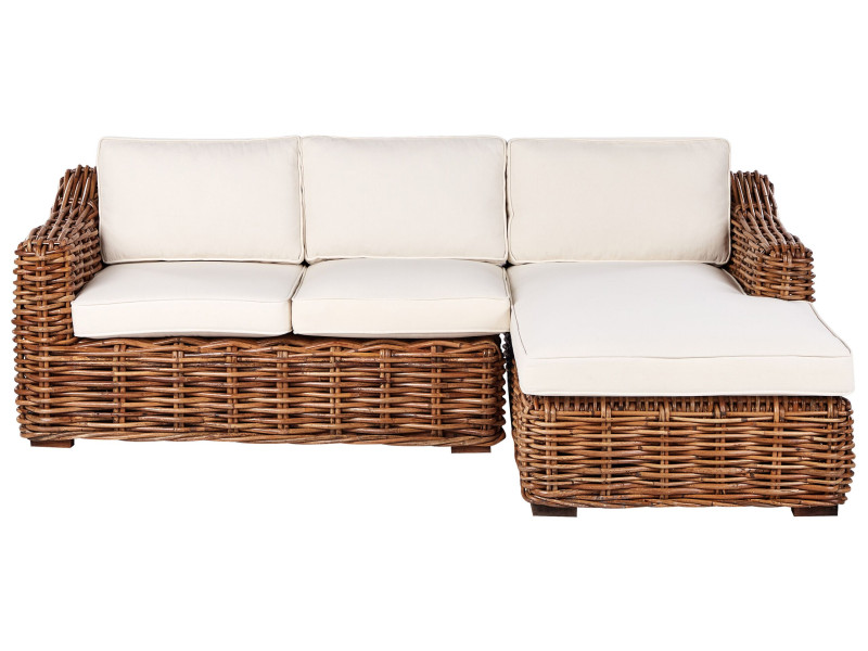 Ogrodowa sofa rattanowa z poduszkami 305189