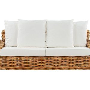 Ogrodowa sofa rattanowa z poduszkami 137412 Ogrodowa sofa rattanowa z poduszkami 137412