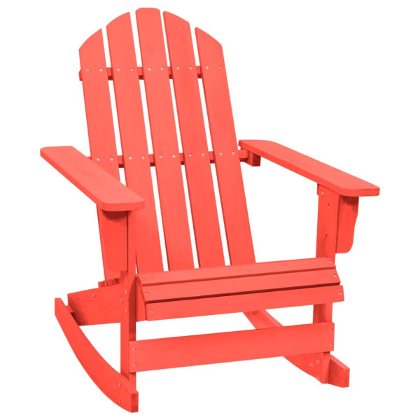 Ogrodowy fotel bujany Adirondack lite drewno jodłowe czerwone 936951