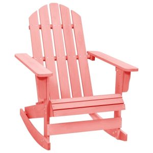 Ogrodowy fotel bujany Adirondack lite drewno jodłowe różowy 936706 Ogrodowy fotel bujany Adirondack lite drewno jodłowe różowy 936706
