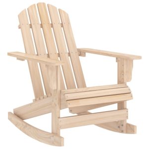 Ogrodowy fotel bujany Adirondack lite drewno jodłowe 936821 Ogrodowy fotel bujany Adirondack lite drewno jodłowe 936821