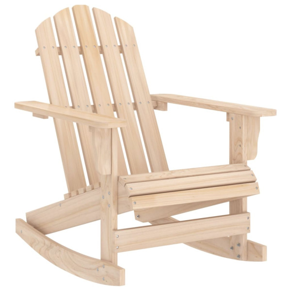 Ogrodowy fotel bujany Adirondack lite drewno jodłowe 936821