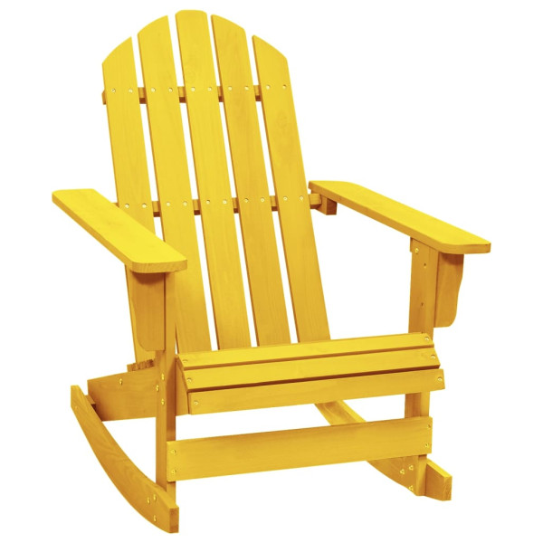 Ogrodowy fotel bujany Adirondack lite drewno jodłowe żółte 936820