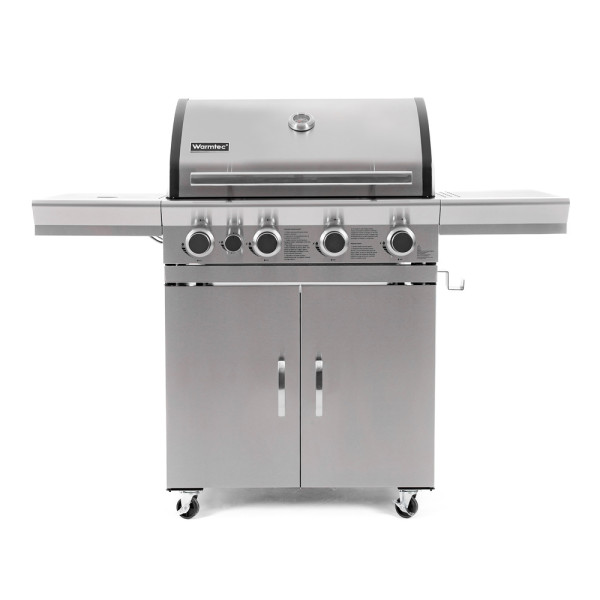 Ogrodowy grill gazowy Warmtec SilverFlame 17,5 kW 4 kółka 962139