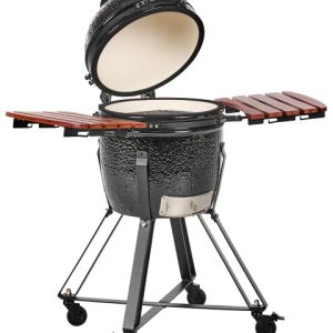 Ogrodowy grill węglowy ceramiczny 57 cm czarny 806208 Ogrodowy grill węglowy ceramiczny 57 cm czarny 806208