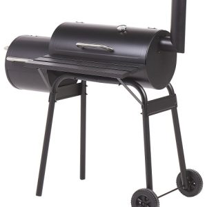 Ogrodowy grill węglowy z wędzarnią ma kółkach 305689 Ogrodowy grill węglowy z wędzarnią ma kółkach 305689