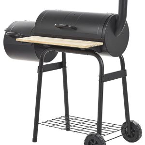 Ogrodowy grill węglowy z wędzarnią ma kółkach 305687 Ogrodowy grill węglowy z wędzarnią ma kółkach 305687