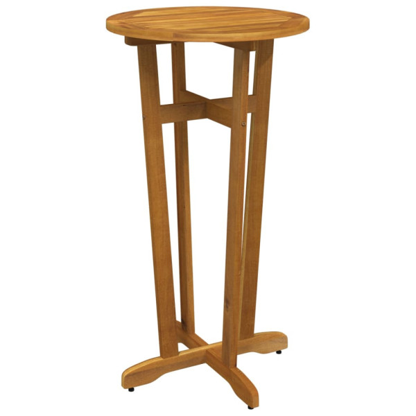 Ogrodowy stolik barowy, Ø60x105 cm, lite drewno akacjowe 630572