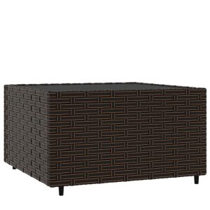 Ogrodowy stolik kawowy Brąz rattan vidaXL 406504 Ogrodowy stolik kawowy Brąz rattan vidaXL 406504
