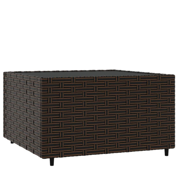 Ogrodowy stolik kawowy Brąz rattan vidaXL 406504