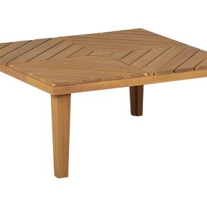 Ogrodowy stolik kawowy70 x70 cm jasne drewno 76673