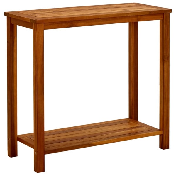 Ogrodowy stolik konsolowy Brąz 80 x 35 x 75 cm Drewno akacjowe vidaXL 406862