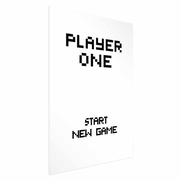 Plakat New game 21x30 cm 582963