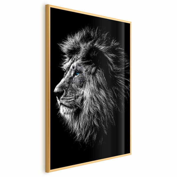 Plakat Niebieskooki lew 29,7x42 cm 579332