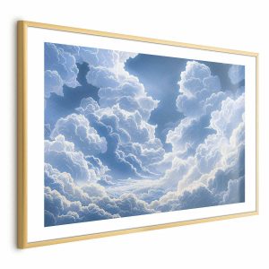Plakat Niebo i puchate chmury 30×21 cm 578220 Plakat Niebo i puchate chmury 30×21 cm 578220
