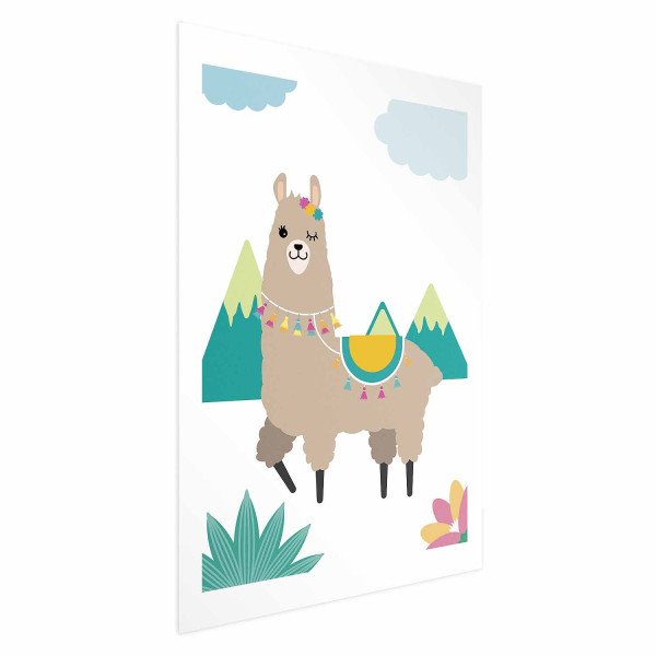 Plakat Niezwykła lama 40x60 cm 587305