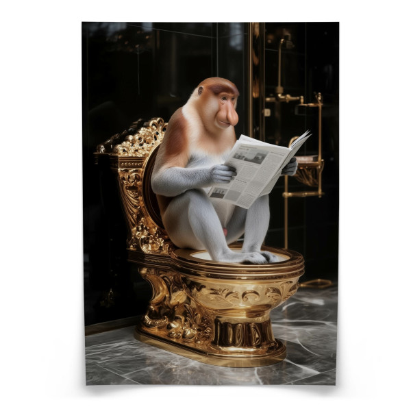 Plakat Nosacz z gazetą 50x70cm 991884