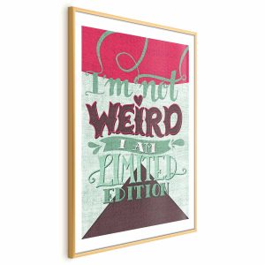 Plakat Not weird 21×30 cm 584329 Plakat Not weird 21×30 cm 584329