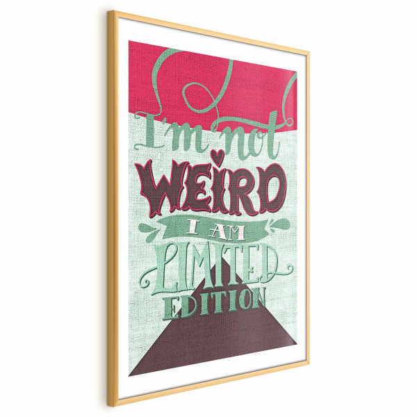 Plakat Not weird 21x30 cm 584329
