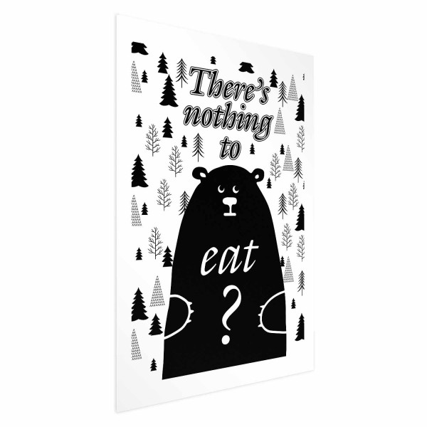 Plakat Nothing to eat 40x60 cm 583023