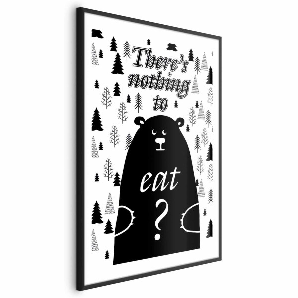 Plakat Nothing to eat 40x60 cm 583215