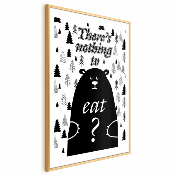 Plakat Nothing to eat 40x60 cm 589719