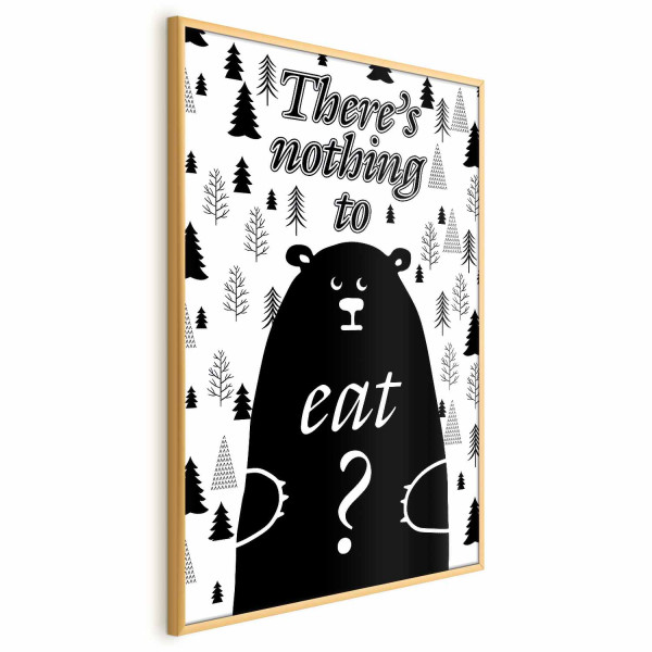 Plakat Nothing to eat 60x90 cm 588411